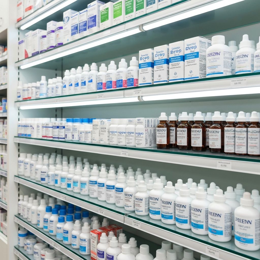 Eye drops and care products at Dream Eye Clinic